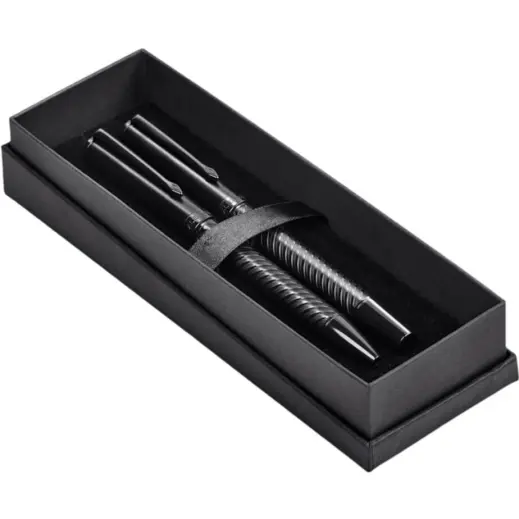 Alex Varga Lagarna Ball Pen & Rollerball Set Gift Box Open